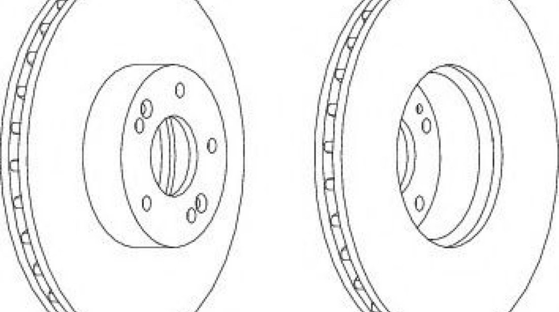 Disc frana HYUNDAI SANTA FE I (SM) (2000 - 2006) FERODO DDF1631C-1 piesa NOUA