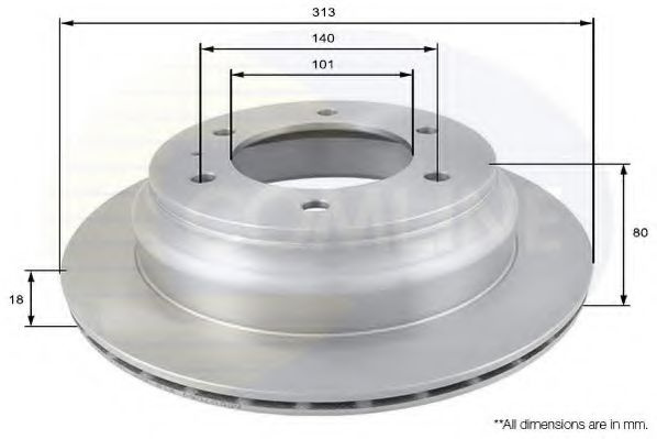 Disc frana ISUZU TROOPER deschis (UB) (1991 - 1998) COMLINE ADC0708V piesa NOUA