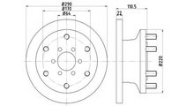 Disc frana Iveco DAILY III bus 1999-2006 #2 089459...