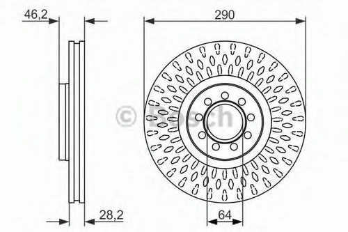 Disc frana IVECO DAILY IV caroserie inchisa/combi (2006 - 2012) BOSCH 0 986 479 718 piesa NOUA