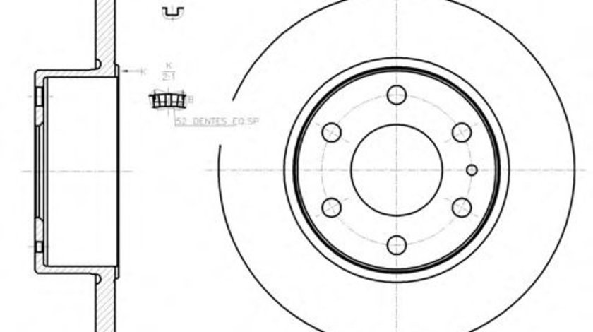 Disc frana IVECO DAILY IV caroserie inchisa/combi (2006 - 2012) REMSA 61274.00 piesa NOUA