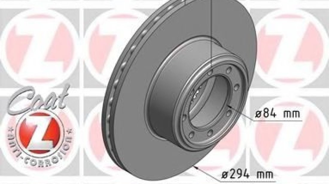 Disc frana IVECO DAILY V autobasculanta (2011 - 2014) ZIMMERMANN 230.6271.20 piesa NOUA