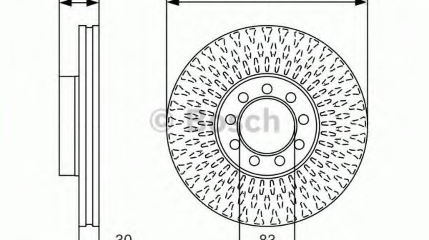 Disc frana IVECO DAILY V platou / sasiu (2011 - 2014) BOSCH 0 986 479 A23 piesa NOUA