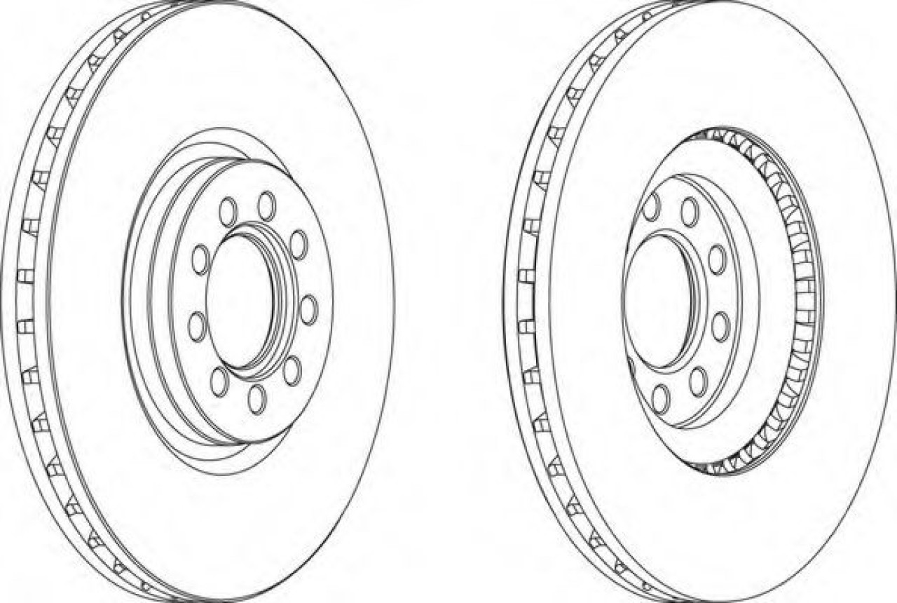 Disc frana IVECO DAILY V platou / sasiu (2011 - 2014) FERODO FCR317A piesa NOUA