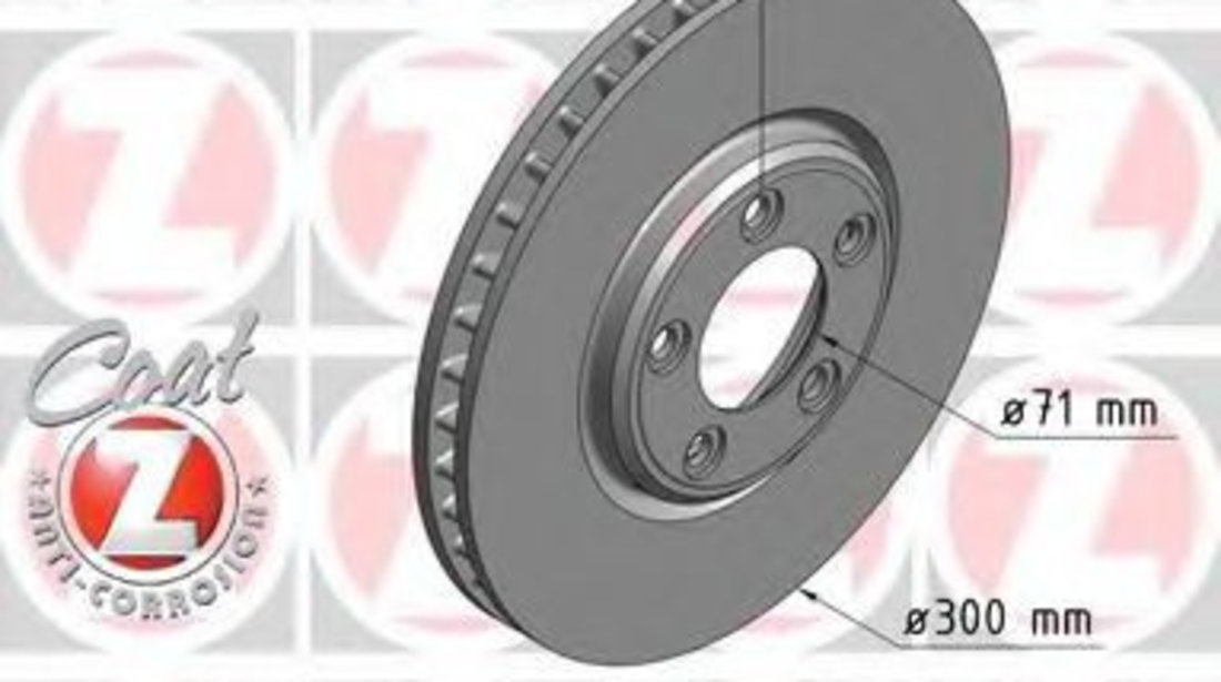 Disc frana JAGUAR S-TYPE (CCX) (1999 - 2009) ZIMMERMANN 290.2261.20 piesa NOUA