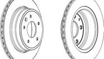 Disc frana JAGUAR XJ (NAW, NBW) (1996 - 2003) FERO...