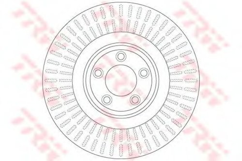 Disc frana JAGUAR XJ (NNA, X35, J12, J24) (2009 - 2016) TRW DF6146S piesa NOUA