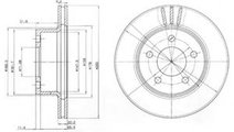 Disc frana JEEP CHEROKEE (XJ) (1983 - 2001) DELPHI...