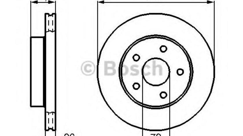 Disc frana JEEP GRAND CHEROKEE II (WJ, WG) (1998 - 2005) BOSCH 0 986 478 772 piesa NOUA