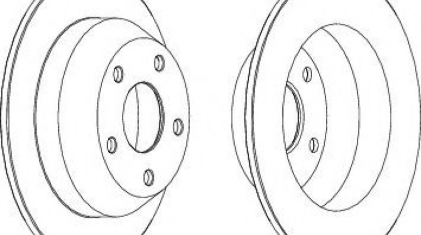 Disc frana JEEP GRAND CHEROKEE II (WJ, WG) (1998 - 2005) FERODO DDF1553C piesa NOUA