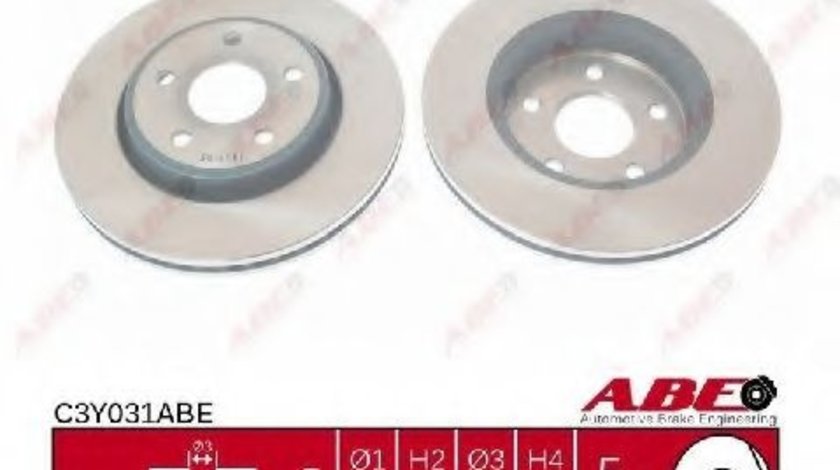 Disc frana JEEP GRAND CHEROKEE III (WH, WK) (2005 - 2010) ABE C3Y031ABE piesa NOUA