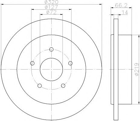 Disc frana JEEP GRAND CHEROKEE III (WH, WK) (2005 - 2010) TEXTAR 92177403 piesa NOUA