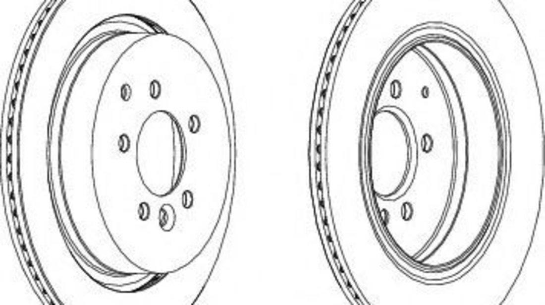 Disc frana KIA CARENS III (UN) (2006 - 2013) FERODO DDF1752 piesa NOUA