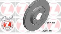 Disc frana KIA CEED (JD) (2012 - 2016) ZIMMERMANN ...