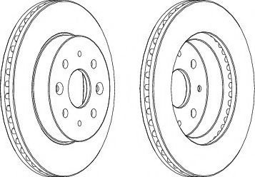 Disc frana KIA RIO combi (DC) (2000 - 2005) FERODO DDF1542 piesa NOUA