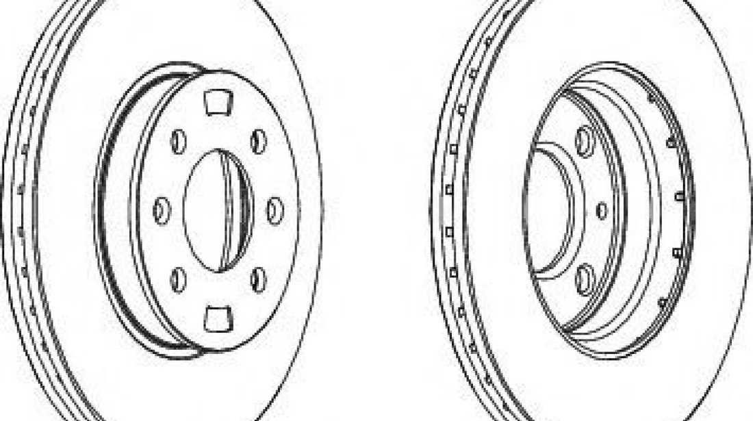 Disc frana KIA RIO II (JB) (2005 - 2016) FERODO DDF1603 piesa NOUA