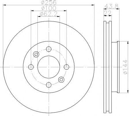 Disc frana KIA RIO III limuzina (UB) (2010 - 2016) TEXTAR 92237903 piesa NOUA