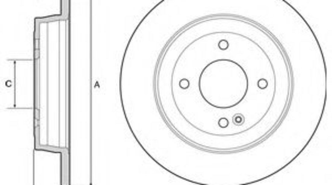 Disc frana KIA RIO III limuzina (UB) (2010 - 2016) DELPHI BG4564 piesa NOUA