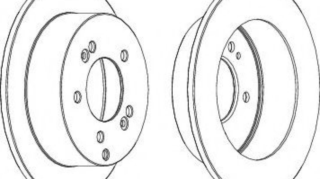 Disc frana KIA SPORTAGE (JE, KM) (2004 - 2016) FERODO DDF1447 piesa NOUA