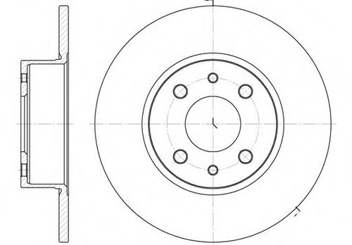 Disc frana LANCIA LYBRA (839AX) (1999 - 2005) REMSA 6150.00 piesa NOUA