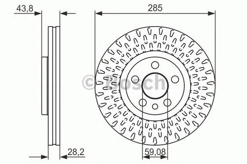 Disc frana LANCIA PHEDRA (179) (2002 - 2010) BOSCH 0 986 479 114 piesa NOUA