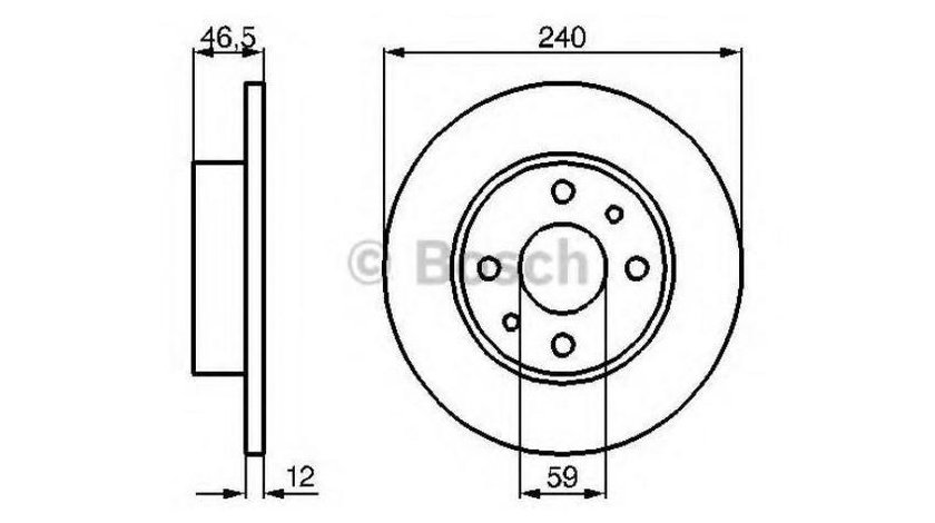 Disc frana Lancia Y10 (156) 1985-1995 08475310