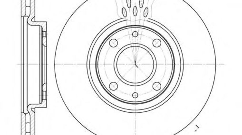 Disc frana LANCIA YPSILON (843) (2003 - 2011) REMSA 6443.10 piesa NOUA