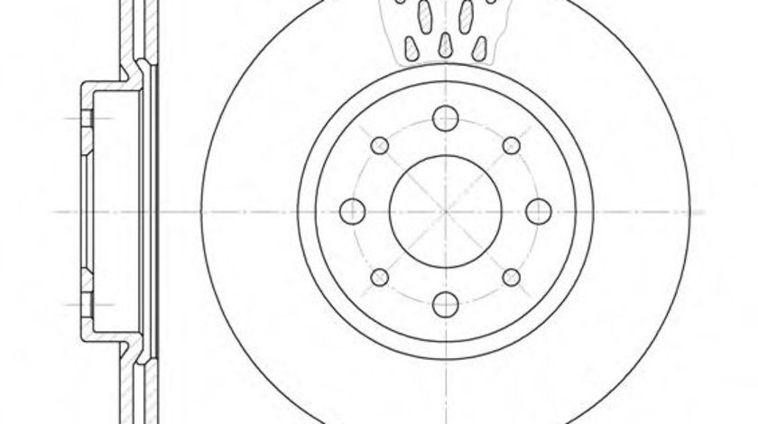 Disc frana LANCIA YPSILON (843) (2003 - 2011) REMSA 6189.10 piesa NOUA