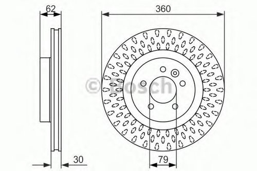 Disc frana LAND ROVER DISCOVERY IV (LA) (2009 - 2016) BOSCH 0 986 479 578 piesa NOUA