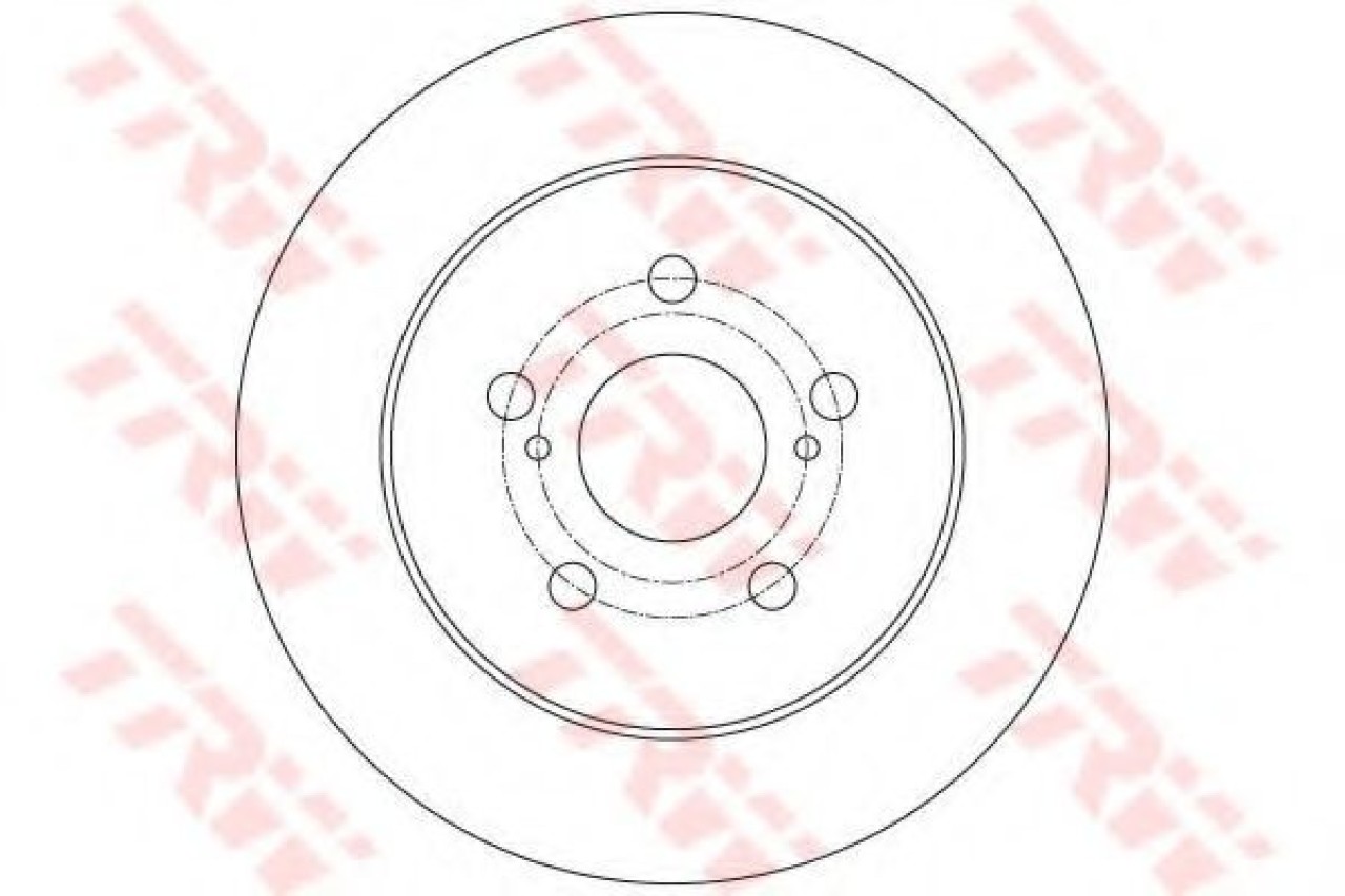 Disc frana LEXUS CT (ZWA1) (2010 - 2016) TRW DF6145 piesa NOUA