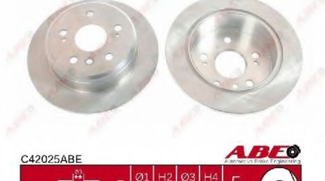 Disc frana LEXUS ES (VCV10_, F1, VZV21_, F2) (1989 - 1997) ABE C42025ABE piesa NOUA