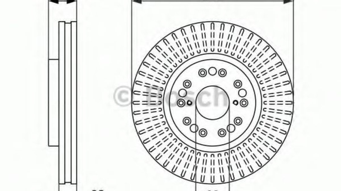 Disc frana LEXUS GS (JZS147) (1993 - 1997) BOSCH 0 986 479 485 piesa NOUA