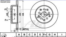 Disc frana LEXUS IS I (JCE1, GXE1) (1999 - 2005) A...