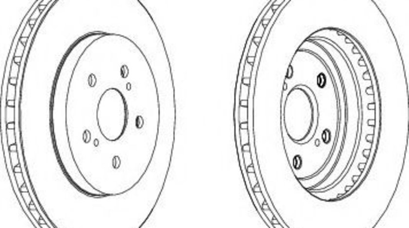 Disc frana LEXUS RX (GGL1, GYL1, AGL1) (2008 - 2015) FERODO DDF1544 piesa NOUA