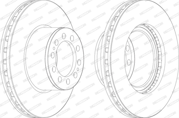 Disc Frana Livrabil 1 Buc Ferodo Mercedes-Benz FCR323A