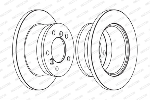 Disc Frana Livrabil 1 Buc Pret/buc Ferodo Dodge FCR229A