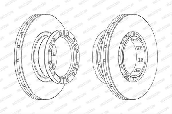 Disc Frana Livrabil 1 Buc Pret/buc Ferodo Iveco FCR318A