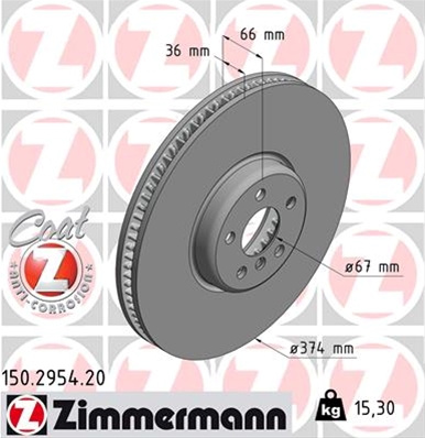 Disc Frana (livrabil La Bucata) Zimmermann Bmw 150.2954.20