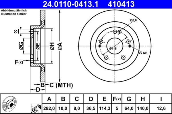 Disc Frana (livrabil Numai Pereche) Ate Honda 24.0110-0413.1