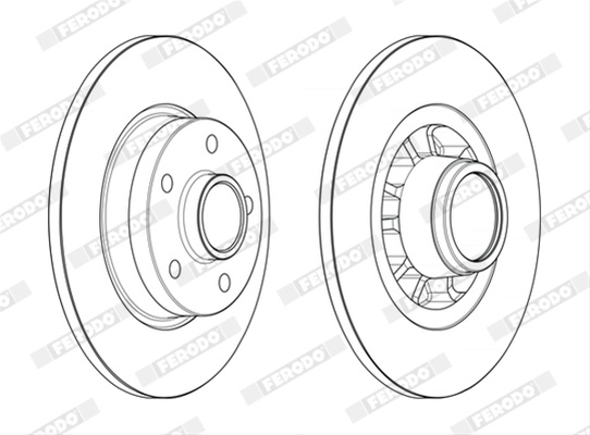 Disc Frana Livrabil Numai Pereche Pret/buc Ferodo Nissan DDF2602-1