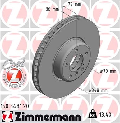 Disc Frana (livrabil Numai Pereche) Zimmermann Bmw 150.3481.20