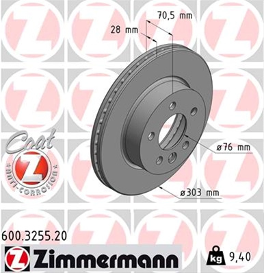 Disc Frana Livrabil Numai Pereche Zimmermann Vag 600.3255.20