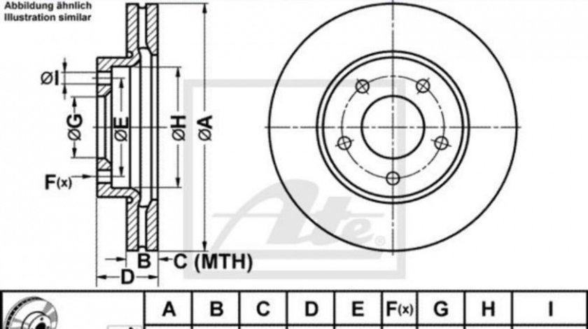 Disc frana Mazda 3 (BK) 2003-2009 #2 0986479179