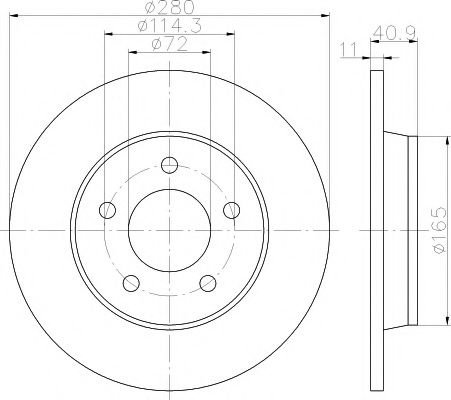 Disc frana MAZDA 3 (BK) (2003 - 2009) TEXTAR 92130600 piesa NOUA