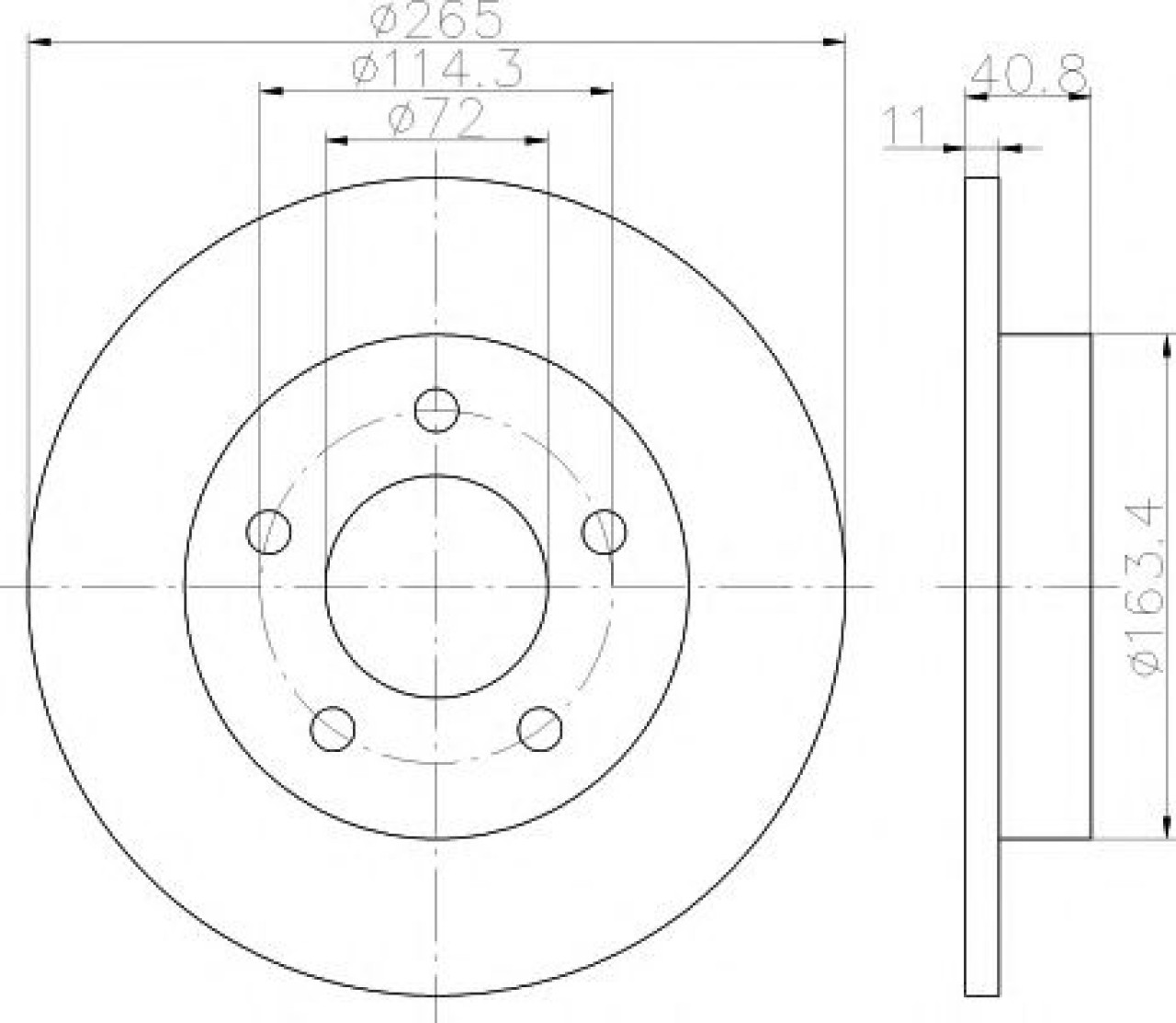 Disc frana MAZDA 3 (BL) (2008 - 2016) TEXTAR 92130500 piesa NOUA