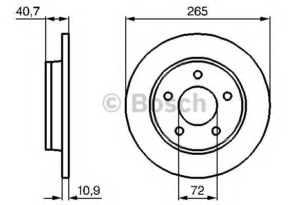 Disc frana MAZDA 3 Limuzina (BK) (1999 - 2009) BOSCH 0 986 479 C77 piesa NOUA