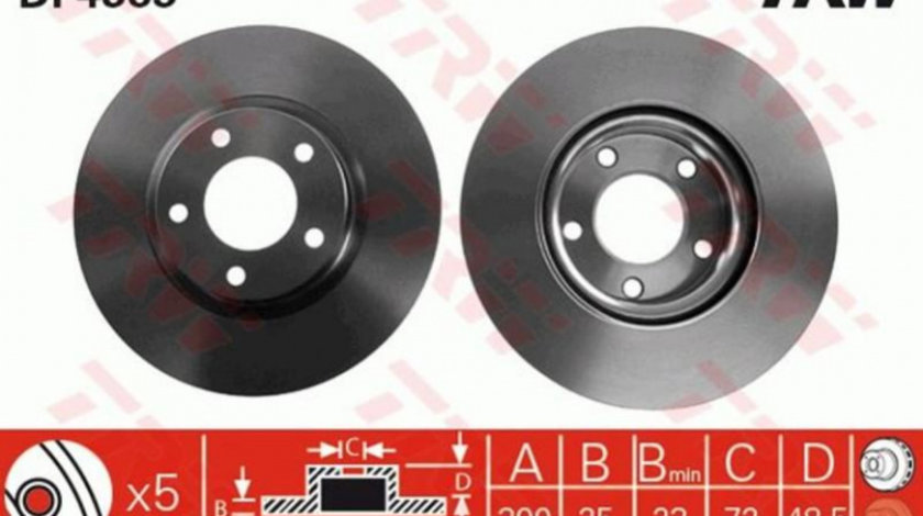 Disc frana Mazda 5 (CW) 2010-2016 #3 0986479183