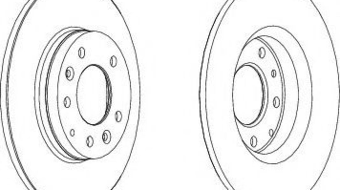 Disc frana MAZDA 6 Combi (GH) (2008 - 2016) FERODO DDF1500 piesa NOUA