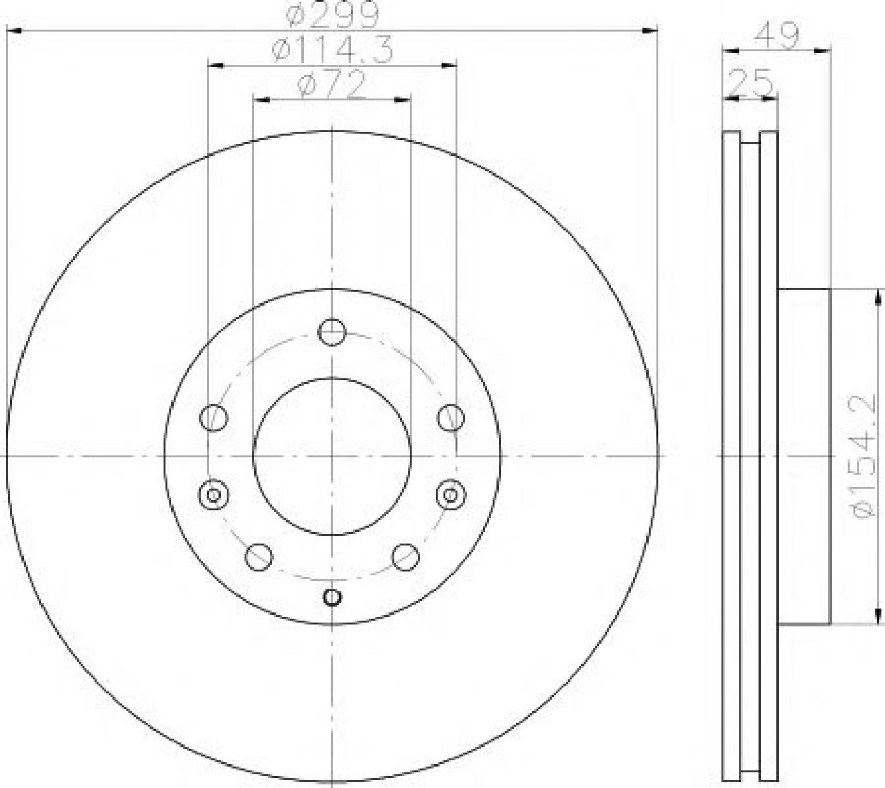 Disc frana MAZDA 6 Hatchback (GH) (2007 - 2016) TEXTAR 92180703 piesa NOUA