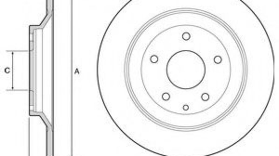 Disc frana MAZDA CX-5 (KE, GH) (2011 - 2016) DELPHI BG4567C piesa NOUA